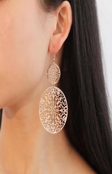 double round pattern dangle earrings hollow out carving gold hoop earring european women female circle alloy charm earring ornamen6903368, Silver
double round pattern dangle earrings hollow out carving gold hoop earring european women female circle alloy charm earring ornamen6903368, Silver