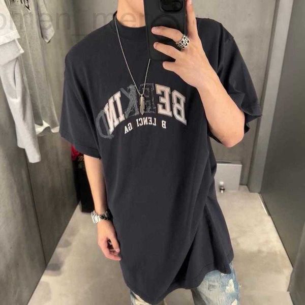women's t-shirt designer high version b home inkjet tattered letter print ins network red same style men and women's couple short, White
women's t-shirt designer high version b home inkjet tattered letter print ins network red same style men and women's couple short, White