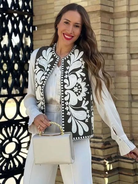 women's vests traf embroidered open waistcoats women basicos femme vests women cropped women sleeveless coats 230808, Black;white
women's vests traf embroidered open waistcoats women basicos femme vests women cropped women sleeveless coats 230808, Black;white