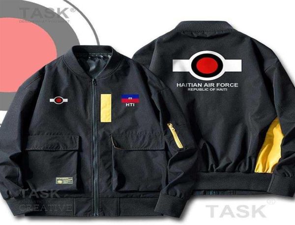 military army jackets air force haiti haitian hayti ayiti htu ht bomber jacket hip hop slim fit pilot tooling clothes streetwear h7839117, Black;brown 
military army jackets air force haiti haitian hayti ayiti htu ht bomber jacket hip hop slim fit pilot tooling clothes streetwear h7839117, Black;brown