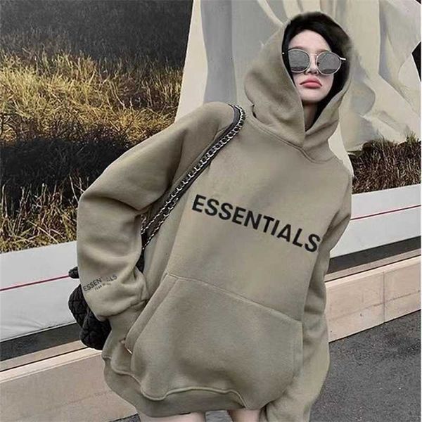ess autumn and winter new esential chest silicone fashion brand plush hooded sweater men's women's hoodies, Black
ess autumn and winter new esential chest silicone fashion brand plush hooded sweater men's women's hoodies, Black