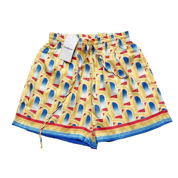 casablanca 23ss dream gate men's and women's lovers same style white twill silk shorts capris loose fit, White;black
casablanca 23ss dream gate men's and women's lovers same style white twill silk shorts capris loose fit, White;black