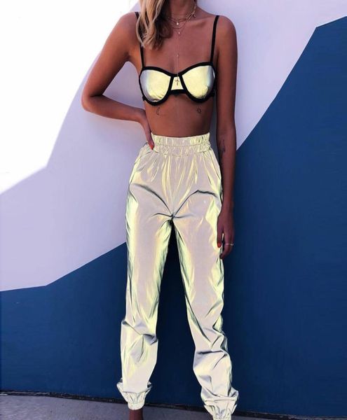 women harem pants luminous reflective long pant female autumn wild elastic waist trousers slim casual punk street bottoms1295213, Black;white
women harem pants luminous reflective long pant female autumn wild elastic waist trousers slim casual punk street bottoms1295213, Black;white