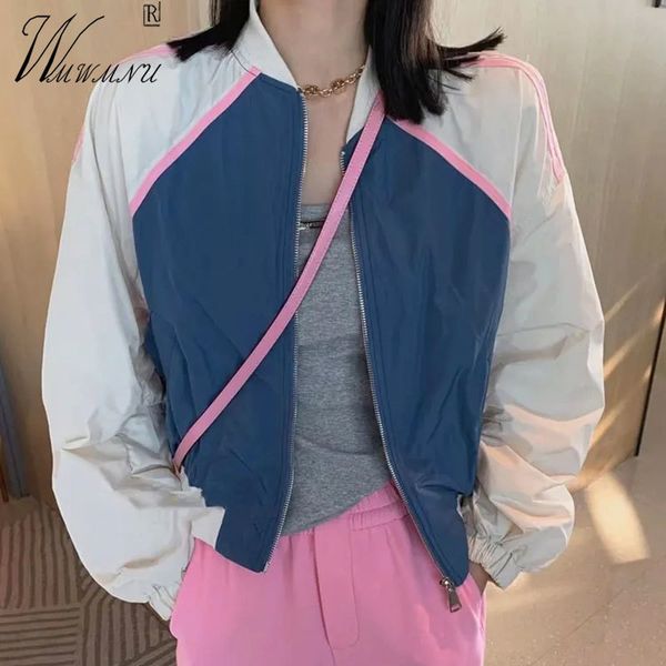womens jackets casual contrasting colors bomber women spring thin loose baseball chaquetas long sleeved lined short outerwear 230808, Black;brown
womens jackets casual contrasting colors bomber women spring thin loose baseball chaquetas long sleeved lined short outerwear 230808, Black;brown