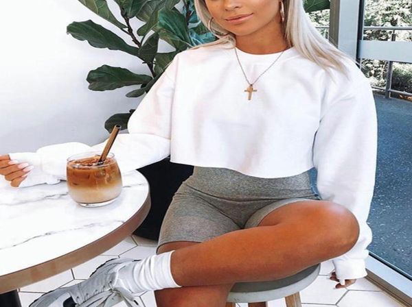 women long sleeve short hoodie solid color cropped hoodies sweatshirt pullover harajuku crop sudadera streetwear1029466, Black
women long sleeve short hoodie solid color cropped hoodies sweatshirt pullover harajuku crop sudadera streetwear1029466, Black