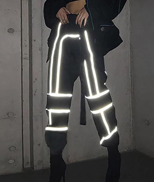 women039s pants capris streetwear cargo women casual joggers black high reflective panel waist loose female trousers korean s2987572, Black;white
women039s pants capris streetwear cargo women casual joggers black high reflective panel waist loose female trousers korean s2987572, Black;white