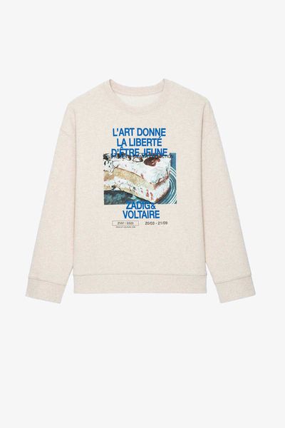 zadig voltaire designers tide sportswear cake white ink digital printing flower yarn inner fleece women luxury round neck classic fashion sw, Black
zadig voltaire designers tide sportswear cake white ink digital printing flower yarn inner fleece women luxury round neck classic fashion sw, Black