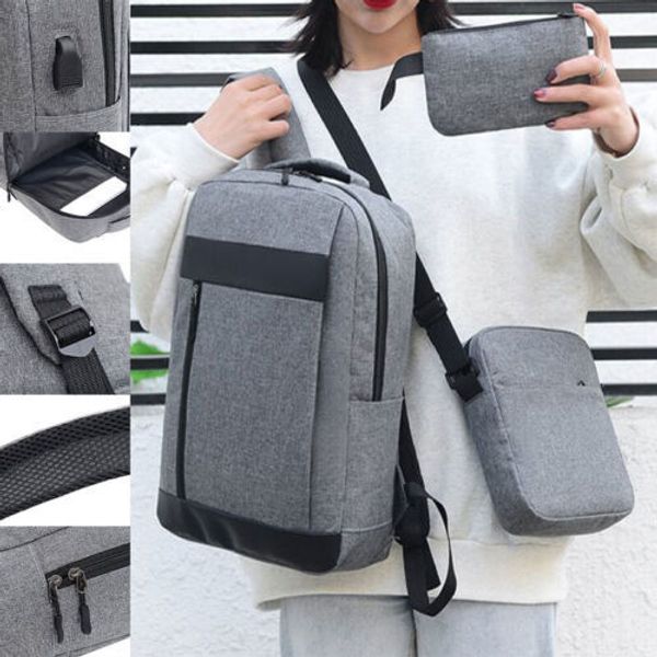 school bags 3pcsset mens business lapnotebook backpack rucksack shoulder small wallet bag usb charging port hiking 230807
school bags 3pcsset mens business lapnotebook backpack rucksack shoulder small wallet bag usb charging port hiking 230807