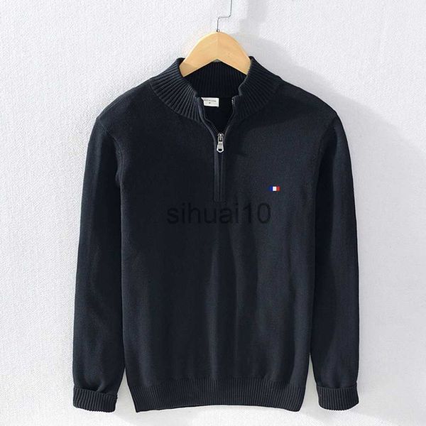 men's sweaters autumn winter flag patch 2022 new men's sweaters 100%cotton full casual mock neck half zip fit pullover sweaters 8, White;black
men's sweaters autumn winter flag patch 2022 new men's sweaters 100%cotton full casual mock neck half zip fit pullover sweaters 8, White;black