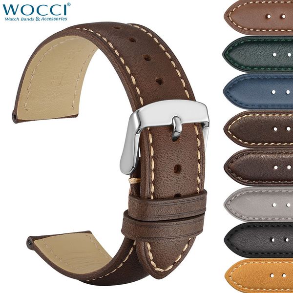 watch bands wocci genuine leather watch strap 14mm 16mm 18mm 19mm 20mm 21mm 22mm 23mm 24mm replacement bands bracelet for men women 230808, Black;brown
watch bands wocci genuine leather watch strap 14mm 16mm 18mm 19mm 20mm 21mm 22mm 23mm 24mm replacement bands bracelet for men women 230808, Black;brown