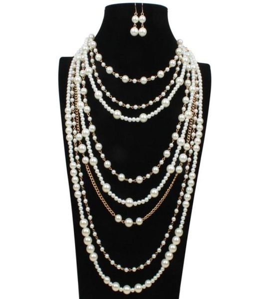 elegant manmade pearl long necklace multilayer necklace female accessories for bride fashion 229t9402598, Silver
elegant manmade pearl long necklace multilayer necklace female accessories for bride fashion 229t9402598, Silver