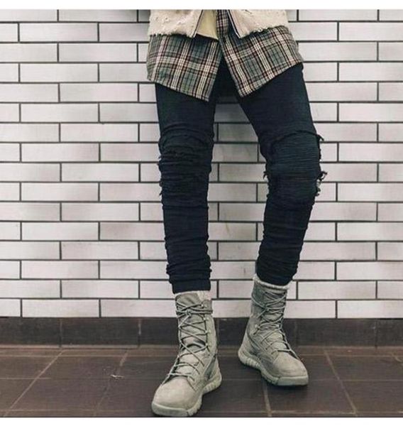 wholehiphop streetwear pants mens ripped jeans cotton blackslim fit motorcycle jeans men vintage distressed deni8077662, Blue
wholehiphop streetwear pants mens ripped jeans cotton blackslim fit motorcycle jeans men vintage distressed deni8077662, Blue