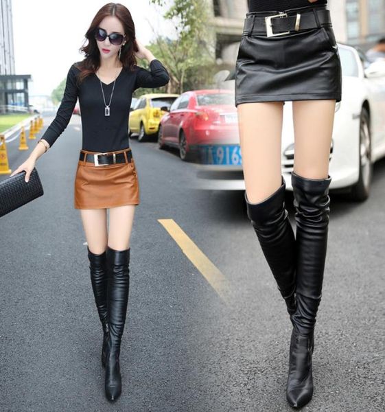 new design fashion women039s high waist with belt sashes pu leather short skirt inside safety shorts culottes boot cut sho9666100, Black
new design fashion women039s high waist with belt sashes pu leather short skirt inside safety shorts culottes boot cut sho9666100, Black