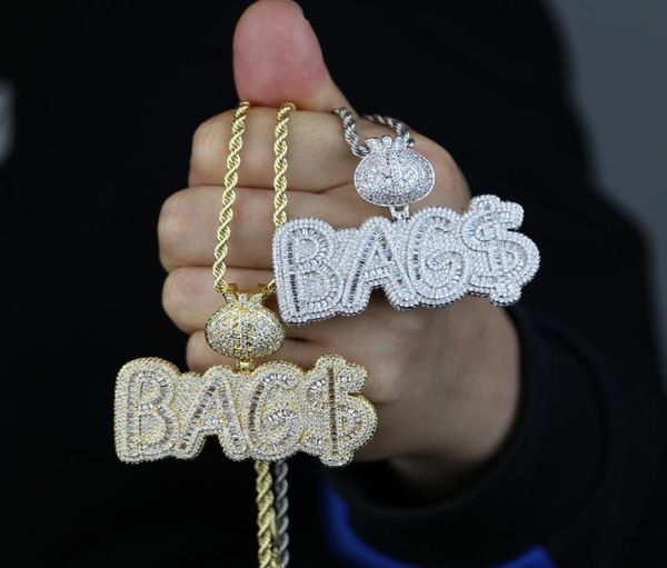iced out money bag pendant paved full cz stone hip hop cuban chain necklace plated gold silver for women men jewelry 6453689
iced out money bag pendant paved full cz stone hip hop cuban chain necklace plated gold silver for women men jewelry 6453689