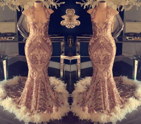 elegant halter sequins mermaid long prom dresses 2019 v neck feather sweep train evening party gowns bc104883905486648628, Black
elegant halter sequins mermaid long prom dresses 2019 v neck feather sweep train evening party gowns bc104883905486648628, Black