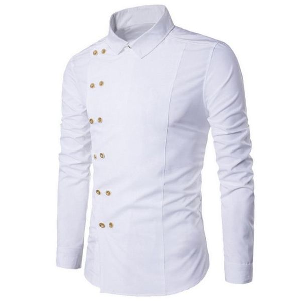 mens solid dress shirts double breasted fake two shirts formal slim fit cotton long sleeve shirts formal casual male 7038676, White;black
mens solid dress shirts double breasted fake two shirts formal slim fit cotton long sleeve shirts formal casual male 7038676, White;black