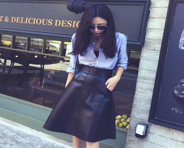 new design fashion women039s high waist pockets aline knee length pu leather umbrella skirt plus size xssmlxlxxl4183473, Black
new design fashion women039s high waist pockets aline knee length pu leather umbrella skirt plus size xssmlxlxxl4183473, Black