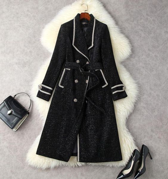 2021 autumn winter long sleeve lapel neck glitter black solid color belted panelled corduroy doublebreasted coat elegant long out9592174
2021 autumn winter long sleeve lapel neck glitter black solid color belted panelled corduroy doublebreasted coat elegant long out9592174
