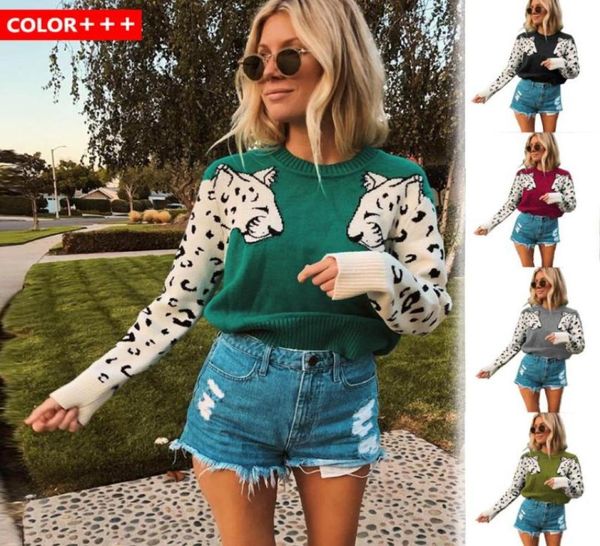 2020 autumn and winter new style sweater women selling arm leopard pattern knit longsleeve pullover christmas sweater8018765, White;black
2020 autumn and winter new style sweater women selling arm leopard pattern knit longsleeve pullover christmas sweater8018765, White;black