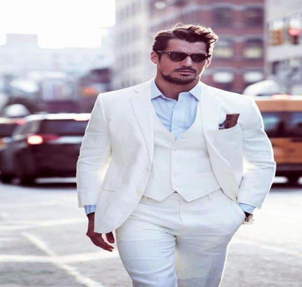whole white grooms tuxedos beach wedding suits for men slim fit men linen suits three piece groomsmen suit jacketpantsvest6519190, White;black
whole white grooms tuxedos beach wedding suits for men slim fit men linen suits three piece groomsmen suit jacketpantsvest6519190, White;black