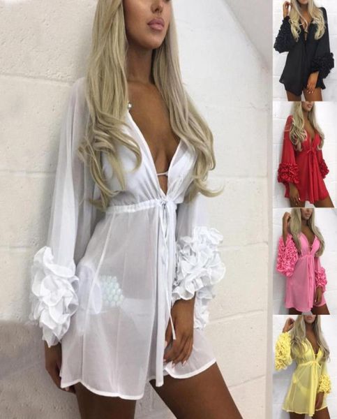 women beachwear coverups chiffon female swimwear tassel bikini cover ups summer kaftan sarong lace up beach dress women0393108662, White;black 
women beachwear coverups chiffon female swimwear tassel bikini cover ups summer kaftan sarong lace up beach dress women0393108662, White;black
