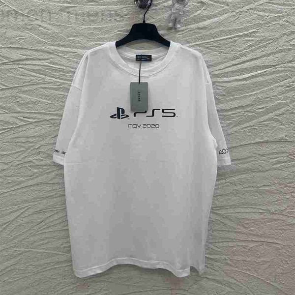 women's t-shirt designer high edition 2023 summer new luxury fashion b family ps5 co branded printed short sleeve t-shirt for men and w, White
women's t-shirt designer high edition 2023 summer new luxury fashion b family ps5 co branded printed short sleeve t-shirt for men and w, White