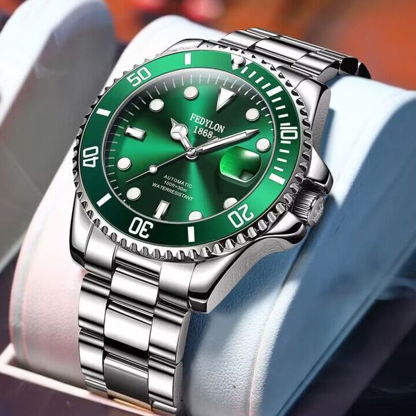designer's watch fortilent original swiss genuine green water ghost men's luminous waterproof watch fully automatic student mechan, Slivery;black
designer's watch fortilent original swiss genuine green water ghost men's luminous waterproof watch fully automatic student mechan, Slivery;black