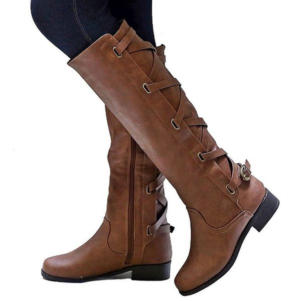 boot knee boots thick heels zipper lace up women's buckle shoes woman fashion punk female platform autumn winter 43 230826, Black
boot knee boots thick heels zipper lace up women's buckle shoes woman fashion punk female platform autumn winter 43 230826, Black