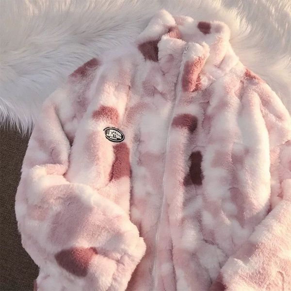 men's jackets tiedye plush jacket women's high-end autumn hip-hop trend plus velvet thick cashmere trend ins explosion style jacke, Black;brown
men's jackets tiedye plush jacket women's high-end autumn hip-hop trend plus velvet thick cashmere trend ins explosion style jacke, Black;brown
