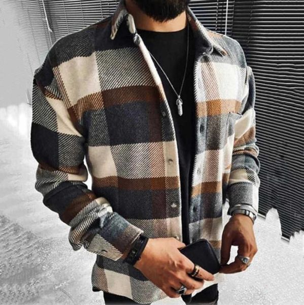2021 new men039s shirt plaid pocket long sleeve shirt01231843526, White;black
2021 new men039s shirt plaid pocket long sleeve shirt01231843526, White;black