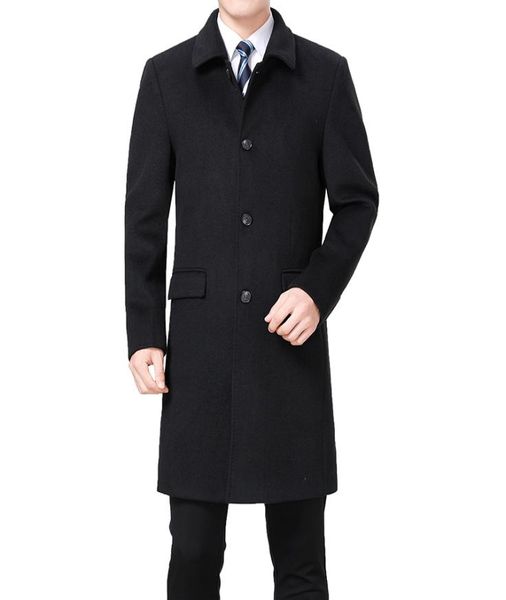 2018 new men woolen coat winter wool cashmere coat pea men wool overcoat long jacket blend palto erkek mont kaban3189544, Black
2018 new men woolen coat winter wool cashmere coat pea men wool overcoat long jacket blend palto erkek mont kaban3189544, Black