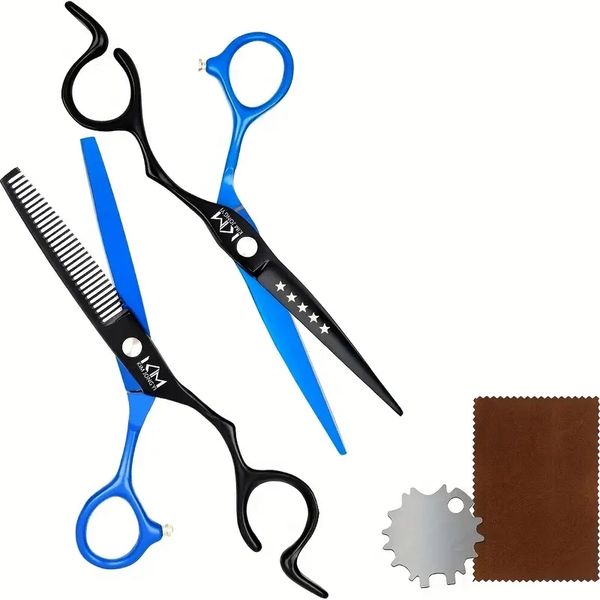 professional hair cutting scissors shears kit - perfect for men, women, pets & home salon hairdressing
professional hair cutting scissors shears kit - perfect for men, women, pets & home salon hairdressing