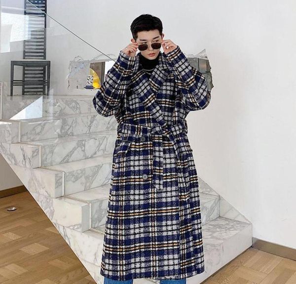 new male vintage casual loose woolen jacket overcoat men double breasted belt thick wool plaid long trench coat outerwear15214916, Black
new male vintage casual loose woolen jacket overcoat men double breasted belt thick wool plaid long trench coat outerwear15214916, Black