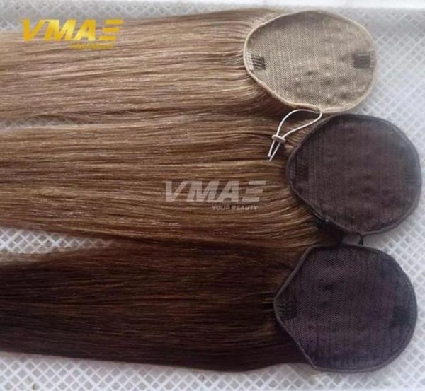 human straight ponytail hair 100g natural non remy hair horsetail tight hole clip in drawstring ponytails hair extensions32912201537484, Black