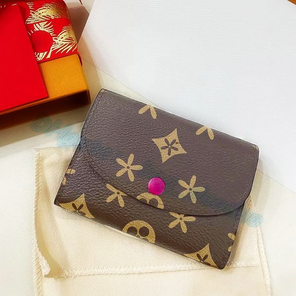 fashion womens mens m41939 rosalie purse card holders luxurys designer key pouch travel genuine leather brown flower wallets coin purse hand, Red;blue
fashion womens mens m41939 rosalie purse card holders luxurys designer key pouch travel genuine leather brown flower wallets coin purse hand, Red;blue