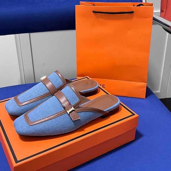 new denim mules slides slippers slip on sandals flats rubber sole women's luxury designer casual fashion shoes factory footwear size 35, Black
new denim mules slides slippers slip on sandals flats rubber sole women's luxury designer casual fashion shoes factory footwear size 35, Black