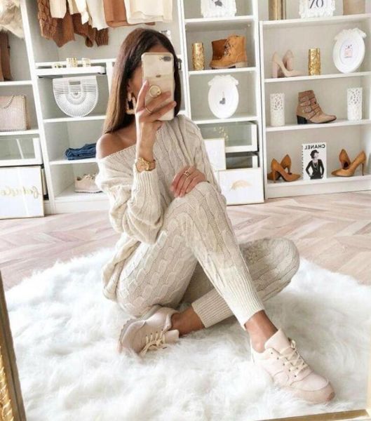 wholewomen039s two piece outfits sweaters winter long sleeve sweatshirt slim solid knitted jumpers sweter set2103025, Gray
wholewomen039s two piece outfits sweaters winter long sleeve sweatshirt slim solid knitted jumpers sweter set2103025, Gray