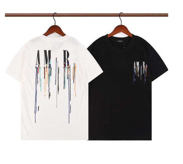 new a maris foreign trade trend summer flowing colorful letter printing short sleeve men's and women's versatile hip hop round nec, White;black
new a maris foreign trade trend summer flowing colorful letter printing short sleeve men's and women's versatile hip hop round nec, White;black