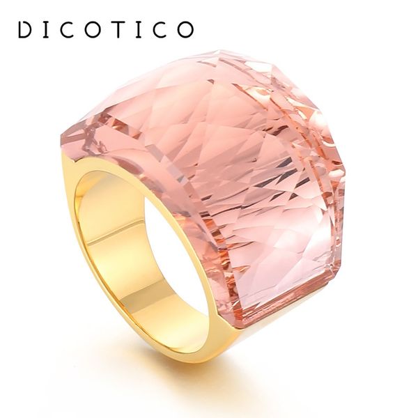 wedding rings stainless steel for women large crystal glass stone pink color knuckle charm engagement rings trendy wedding bands party jewel, Slivery;golden
wedding rings stainless steel for women large crystal glass stone pink color knuckle charm engagement rings trendy wedding bands party jewel, Slivery;golden