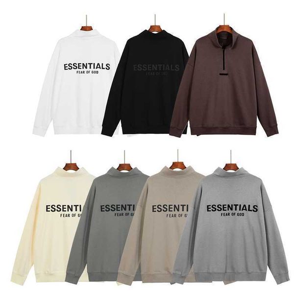 chaopai double thread esential letter pressed adhesive half zip lapel sweater high street bf men and women, Black
chaopai double thread esential letter pressed adhesive half zip lapel sweater high street bf men and women, Black