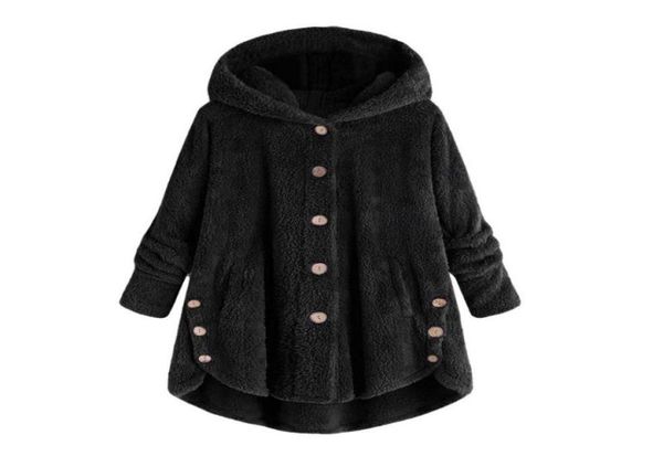 fashion women button coat fluffy tail hooded pullover loose sweater blouse plush solid color winter warm casual coat zer5705831, Black
fashion women button coat fluffy tail hooded pullover loose sweater blouse plush solid color winter warm casual coat zer5705831, Black