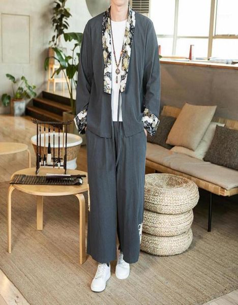 japanese style men cotton linen suit loose vintage streetwear plus size male spring new komono shirt wide leg pants 2 pcs sets13148499, Gray
japanese style men cotton linen suit loose vintage streetwear plus size male spring new komono shirt wide leg pants 2 pcs sets13148499, Gray