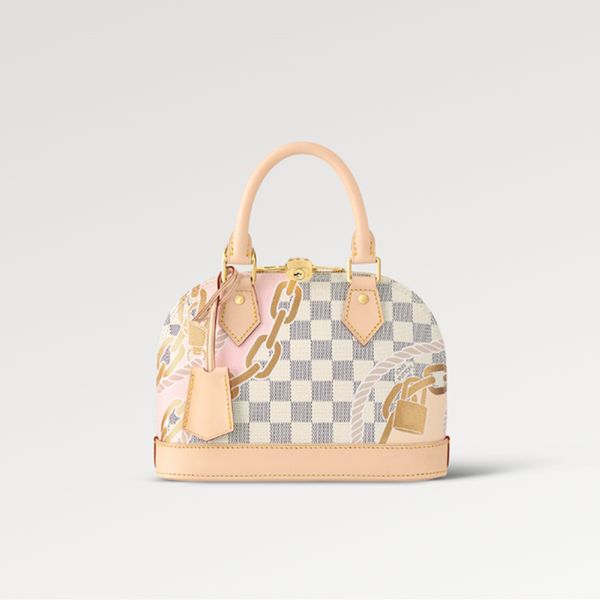 explosion women's shoulder bag alma bb n40472 nautical print ropes chains handles double zip closure padlock key bell damier azur coate
explosion women's shoulder bag alma bb n40472 nautical print ropes chains handles double zip closure padlock key bell damier azur coate