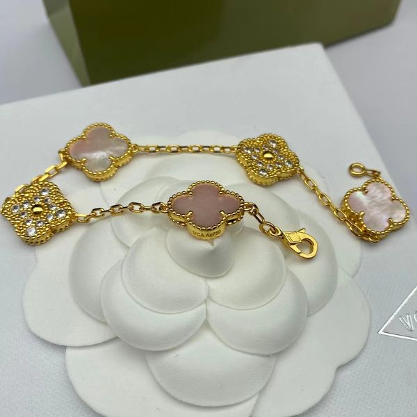 2023 fashion classic charm bracelets bangle chain 18k gold agate shell mother-of-pearl for women&girl wedding mother' day jewelry women, Golden;silver
2023 fashion classic charm bracelets bangle chain 18k gold agate shell mother-of-pearl for women&girl wedding mother' day jewelry women, Golden;silver