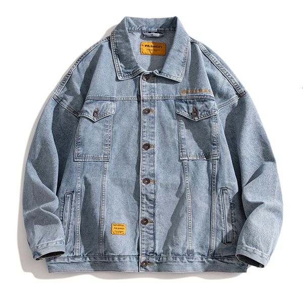 men's jackets autumn vintage denim jacket men washed cowboy coat fashion korean streetwear slim fit jean outerwear clothing male female, Black;brown
men's jackets autumn vintage denim jacket men washed cowboy coat fashion korean streetwear slim fit jean outerwear clothing male female, Black;brown