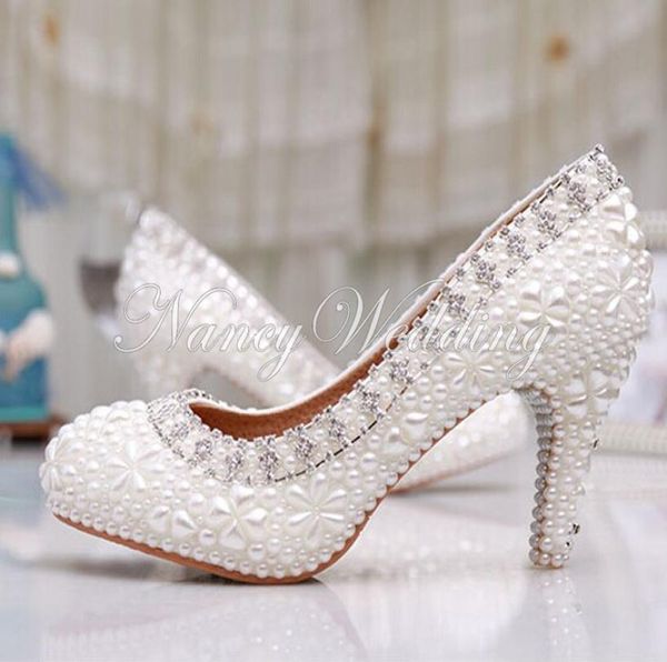 luxury pure white pearl wedding shoes 3 inches comfortable round toe antislip bridal dress shoes valantine gift party prom shoes5046136, Black
luxury pure white pearl wedding shoes 3 inches comfortable round toe antislip bridal dress shoes valantine gift party prom shoes5046136, Black