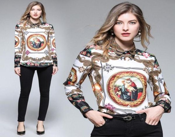 spring summer fall runway vintage print collar button front long sleeve womens ladies casual office shirts blouse new arrival9282733, White
spring summer fall runway vintage print collar button front long sleeve womens ladies casual office shirts blouse new arrival9282733, White