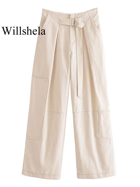 women s pants s willshela women fashion beige lace up front zipper cargo vintage high waist full length female chic lady trousers 230808, Black;white
women s pants s willshela women fashion beige lace up front zipper cargo vintage high waist full length female chic lady trousers 230808, Black;white