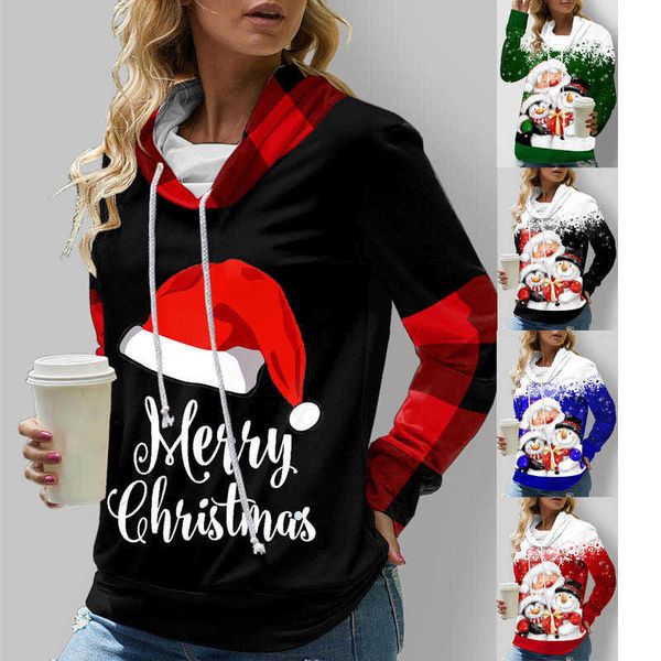 no brand name women's new santa claus snowman pile neck double drawstring pullover sweater, Black
no brand name women's new santa claus snowman pile neck double drawstring pullover sweater, Black