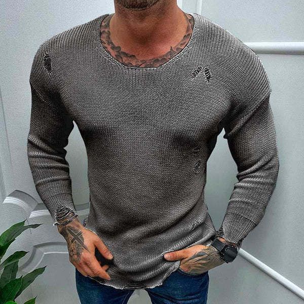 men's sweaters butemoda casual round neck thin long sleeve ripped knitted sweater spring summer mens pullover 230807, White;black
men's sweaters butemoda casual round neck thin long sleeve ripped knitted sweater spring summer mens pullover 230807, White;black
